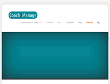 Tablet Screenshot of coach2manage.dk